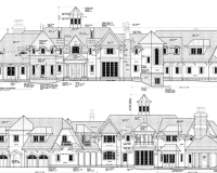 French Chateau Residence Elevations 2