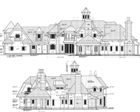 French Chateau Residence Elevations 3