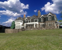 Shingle Style Country rear perspective