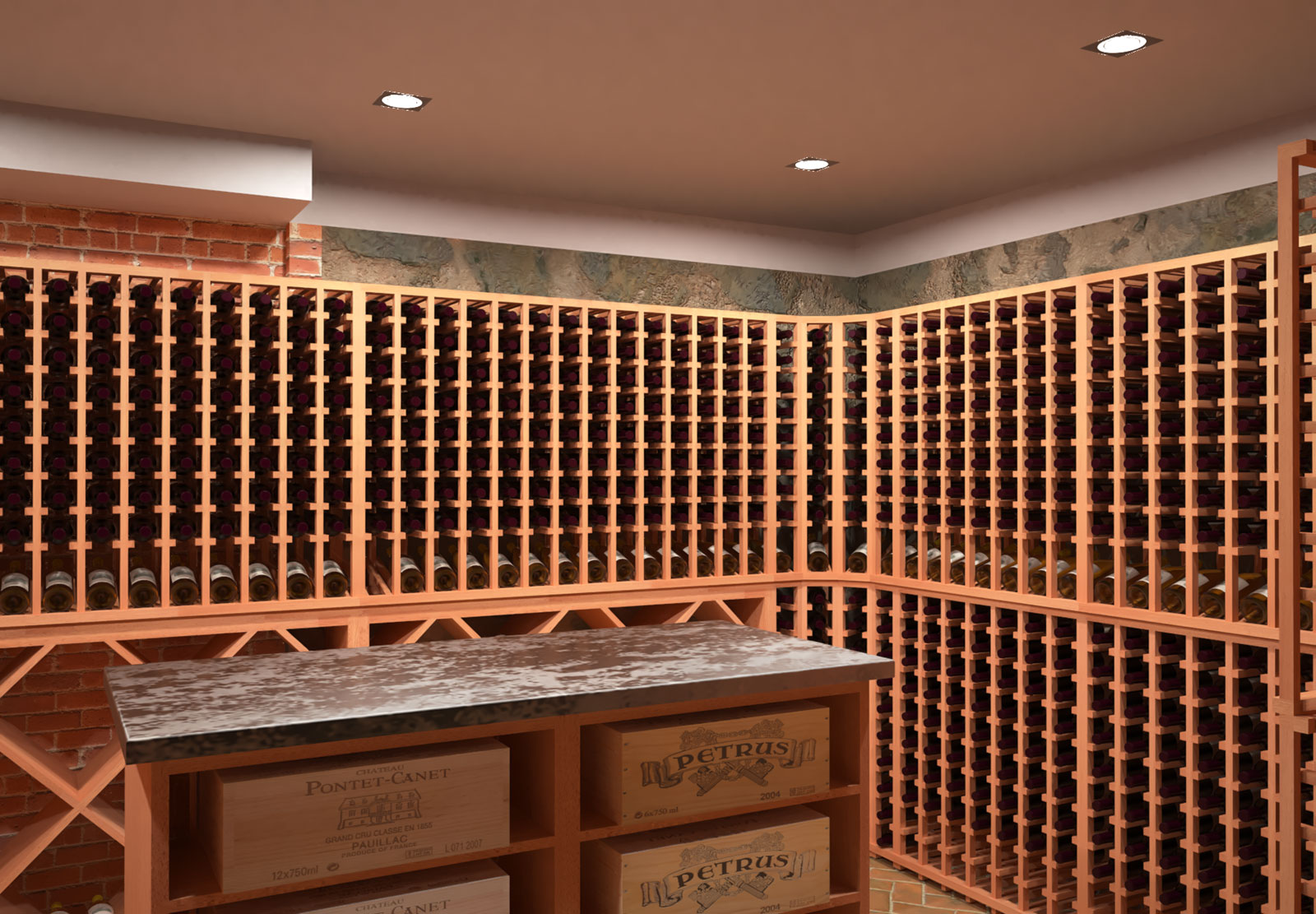 Wine Cellar in Brick and Stone - PAIHomes