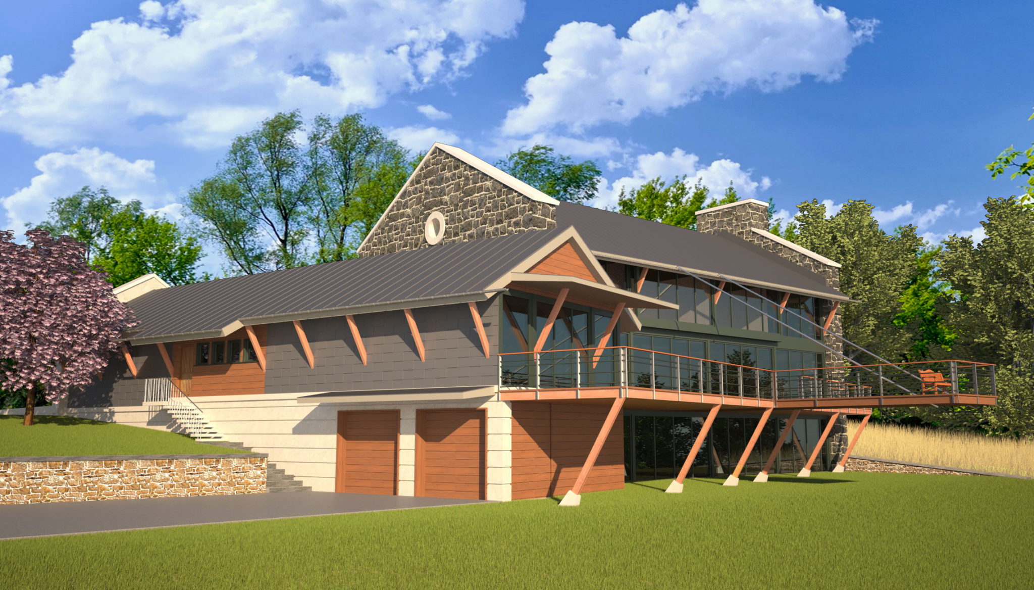 When Soho Meets a Traditional Stone Bank Barn you get... PAIHomes