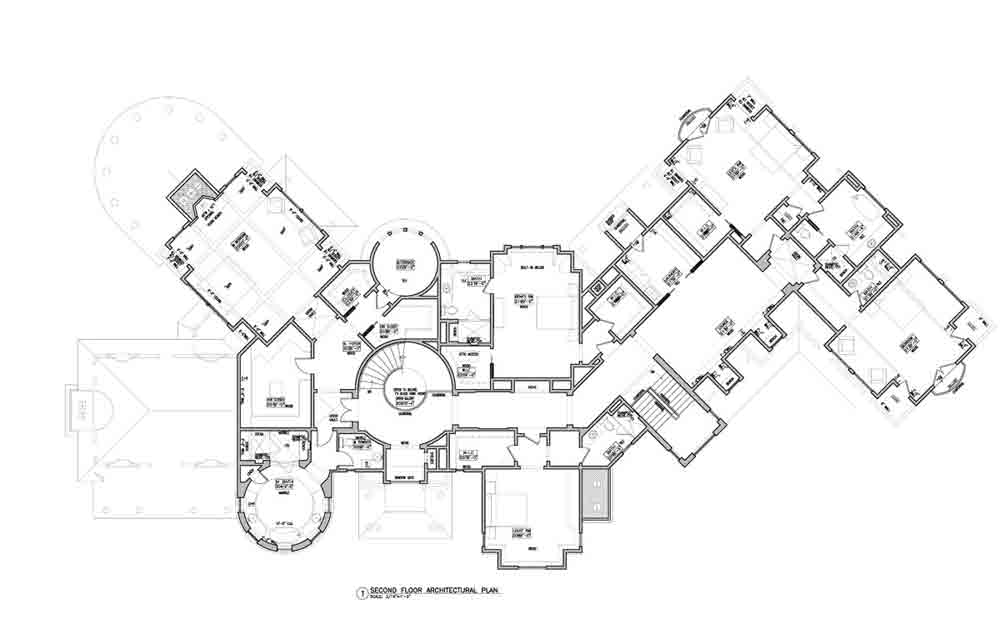 French Chateau Residence second Floor Plan