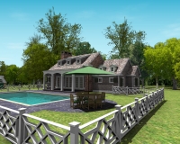 New Old Farm house 3D Renderings