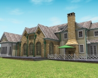 New Old Farm house 3D Renderings