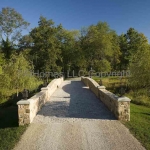 Tuscan Villa stone bridge