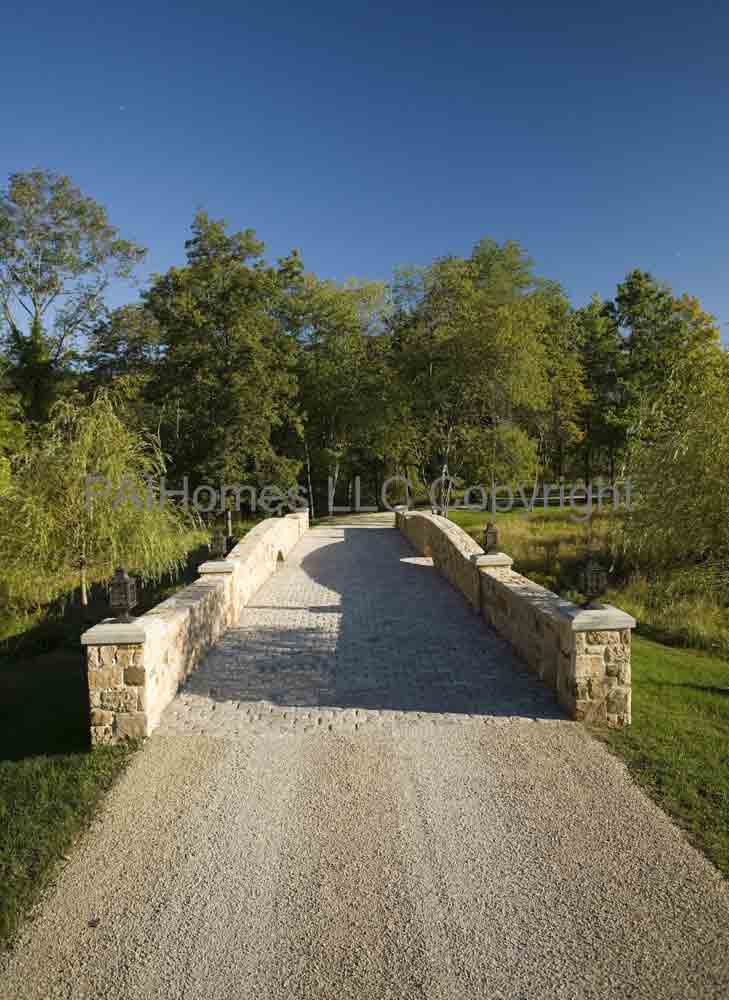 Tuscan Villa stone bridge