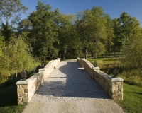 Tuscan Villa stone bridge