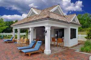 † Pool House-Timber Frame