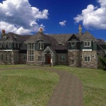 Shingle Style Country-front_perspective