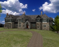 Shingle Style Country-front_perspective